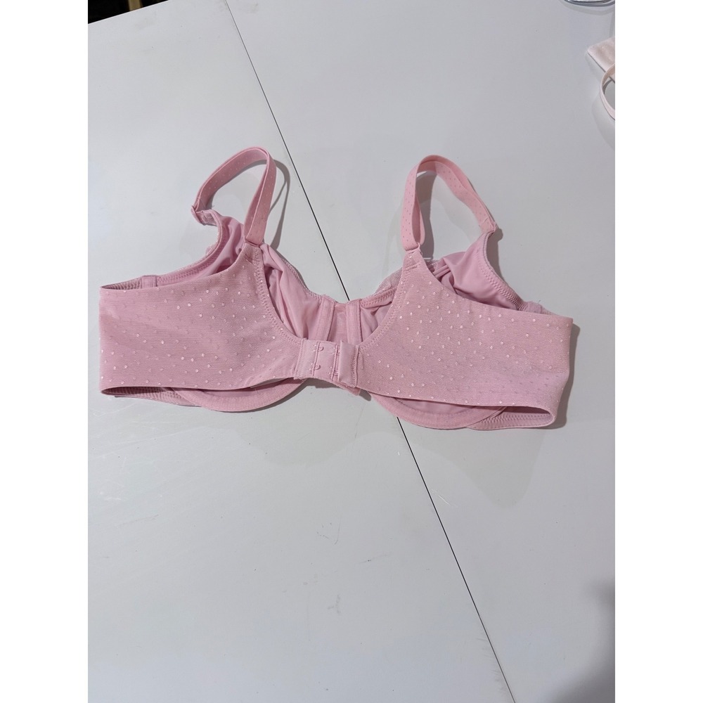 Wacoal Awareness Underwire Bra 855303 Pink Lace Polka Dot 36C - Picture 4 of 4
